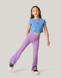Shoeby Flared Legging Lichtpaars< Broeken