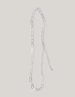 Shoeby Flat Rectangle Riem Zilver<DAMES Riemen