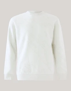 Shoeby Flock Print Sweater Lichtgrijs<Heren Truien En Sweaters