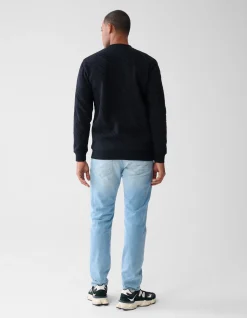 Shoeby Flock Print Sweater Zwart<Heren Truien En Sweaters