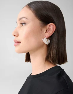 Shoeby Flower Hoops Wit<DAMES Sieraden