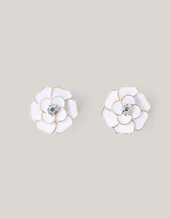 Shoeby Flower Knopen Clips Wit<DAMES Overige Accessoires