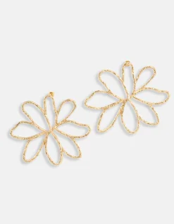Shoeby Flower Oorbellen Goud<DAMES Sieraden