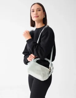 Shoeby Fluffy Tas Lichtblauw<DAMES Tassen