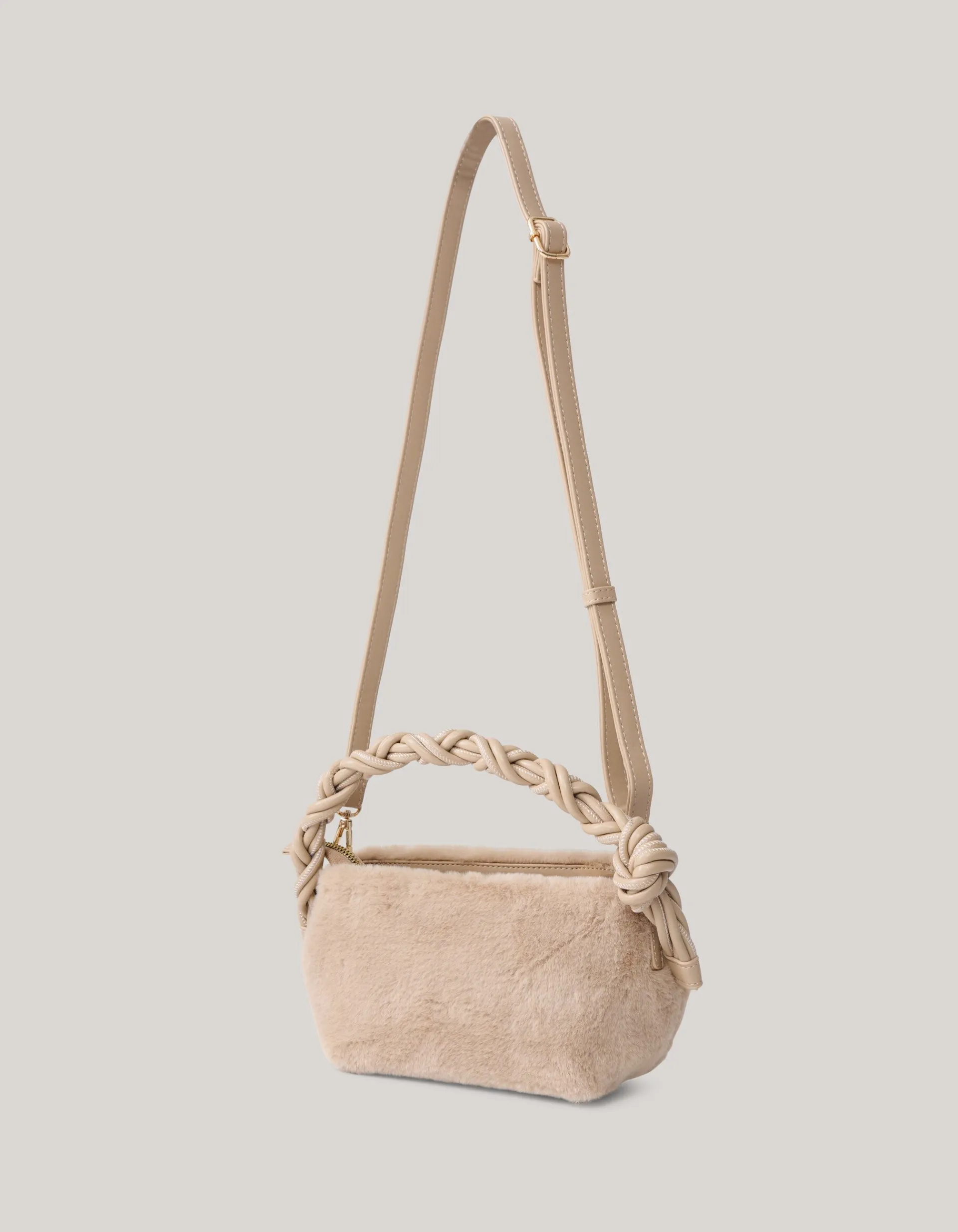 Shoeby Fluffy Tas Zand<DAMES Tassen