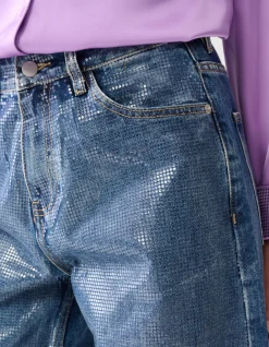 Shoeby Foil Barrel Fit Jeans By Lizzy<DAMES Jeans