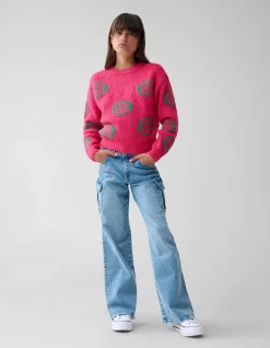 Shoeby Fun Smile Trui Roze< Gebreide Truien