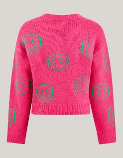 Shoeby Fun Smile Trui Roze< Gebreide Truien