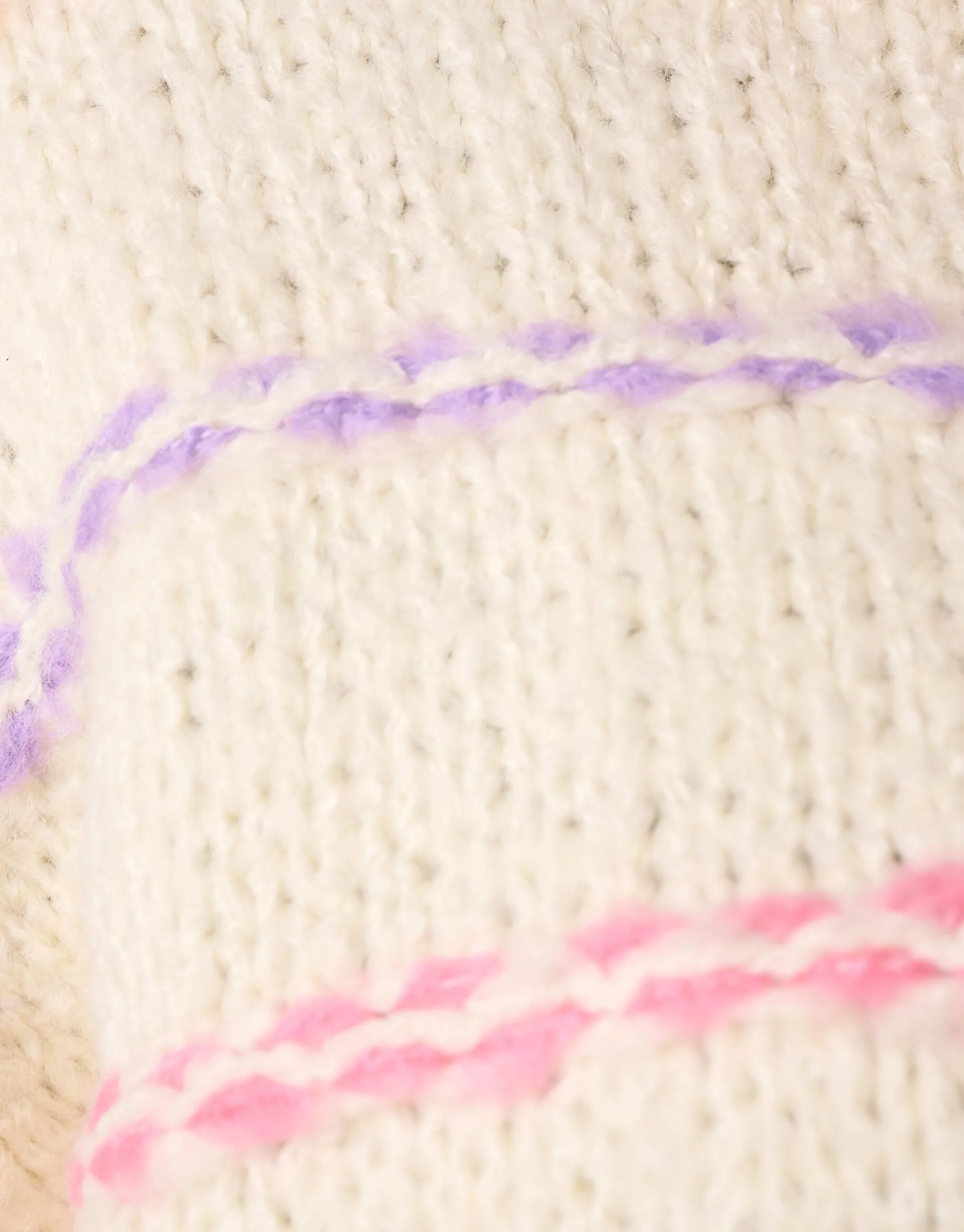 Shoeby Fun Stripe Trui Gebroken Wit<DAMES Truien En Sweaters