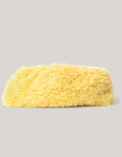 Shoeby Furry Clutch Lichtgeel By Lizzy<DAMES Tassen