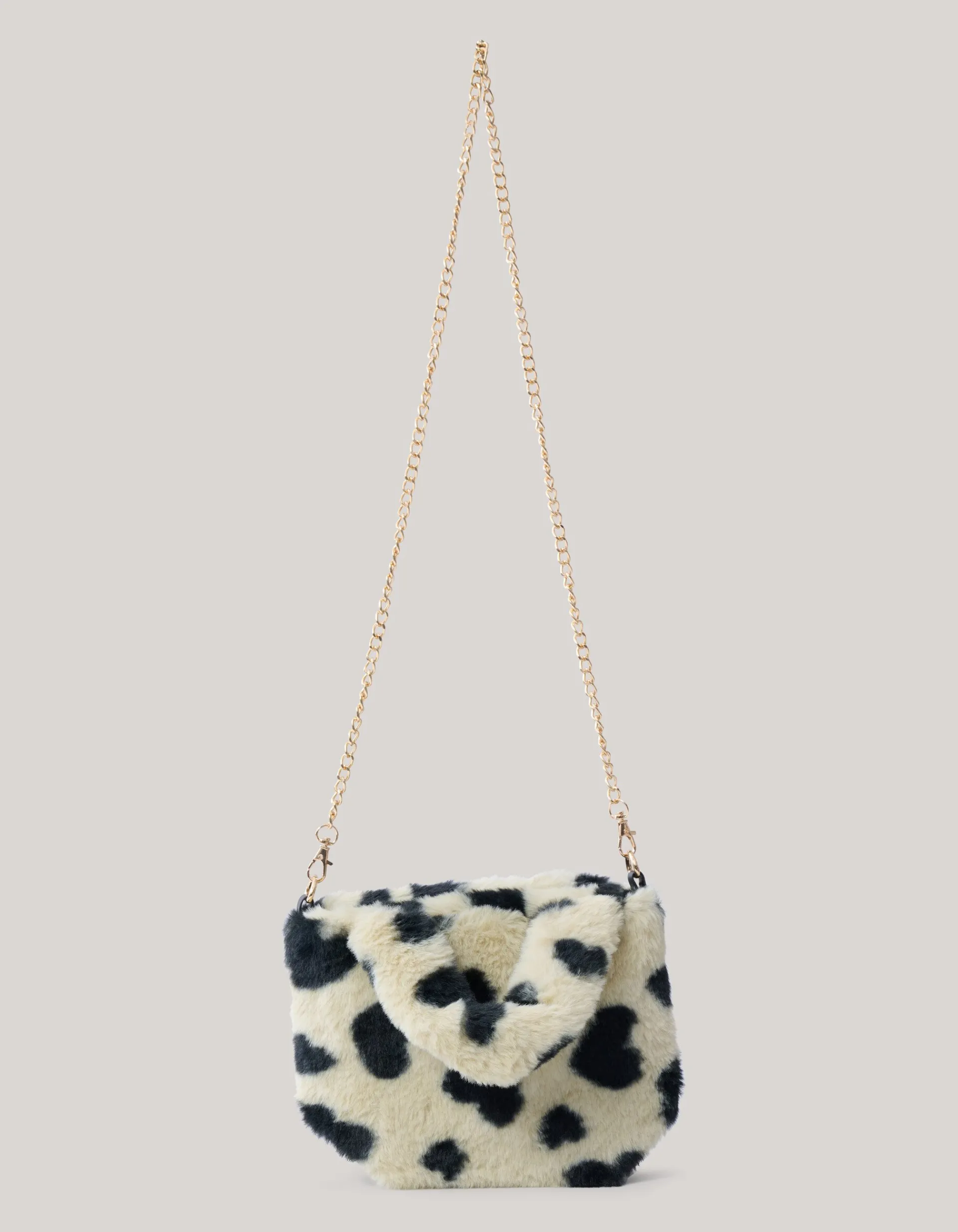 Shoeby Furry Hartjes Tas Gebroken Wit< Tassen