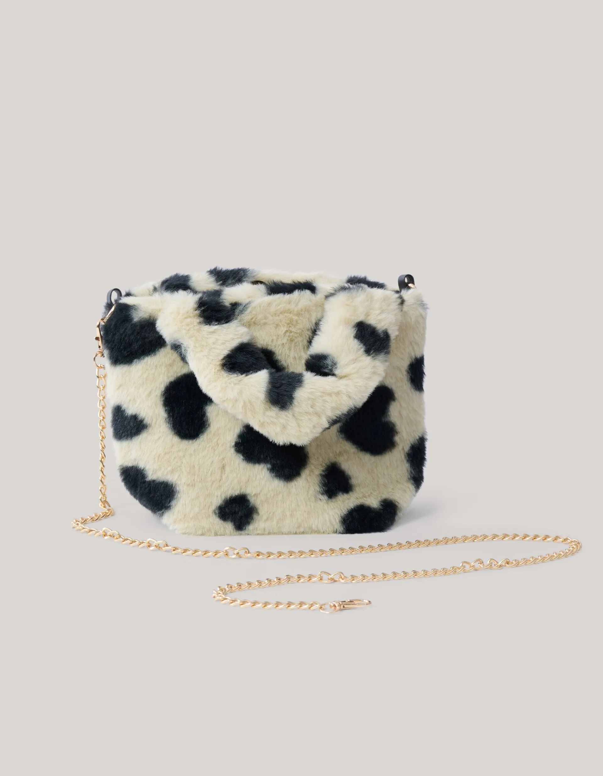 Shoeby Furry Hartjes Tas Gebroken Wit< Tassen