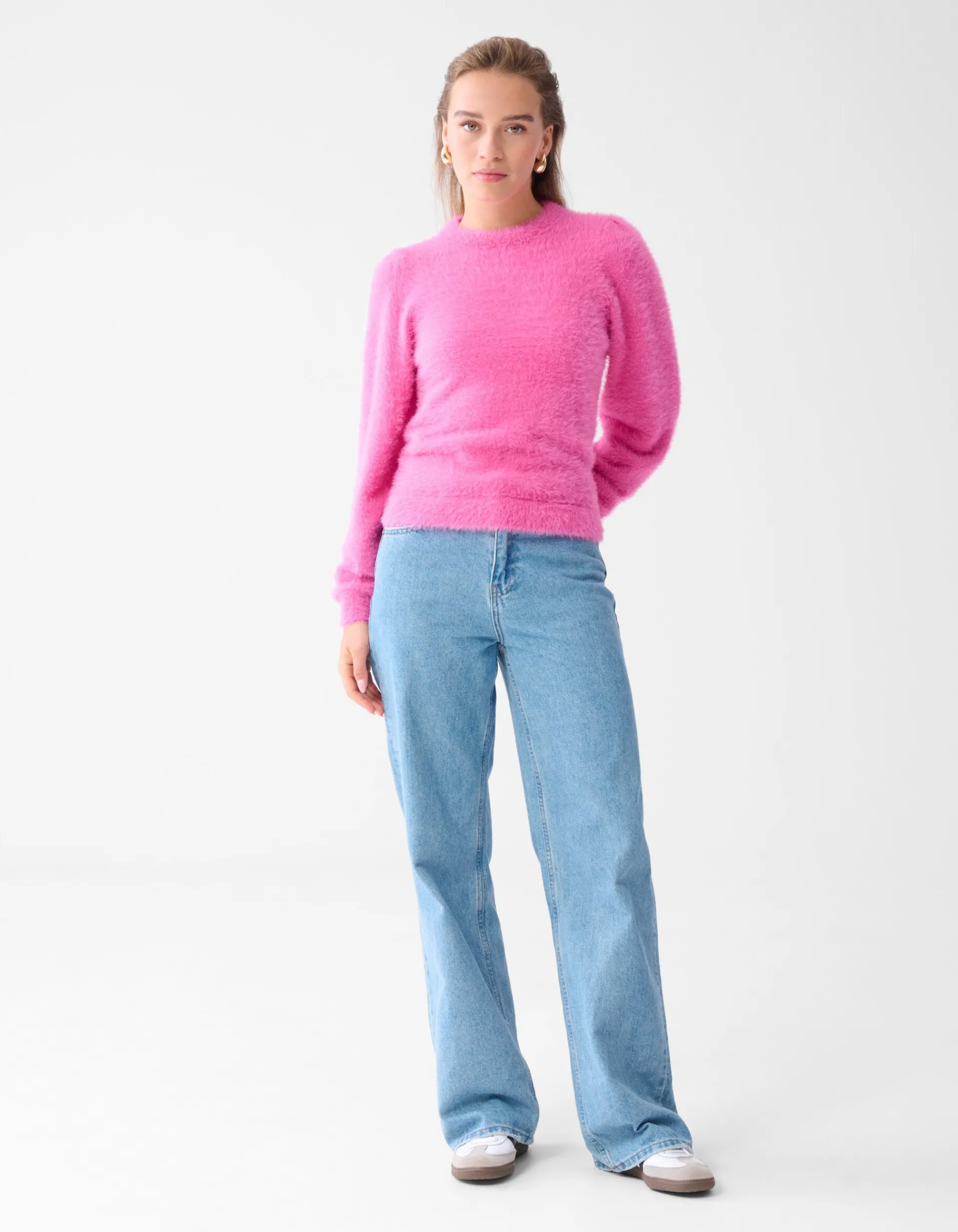 Shoeby Furry Trui Roze<DAMES Truien En Sweaters