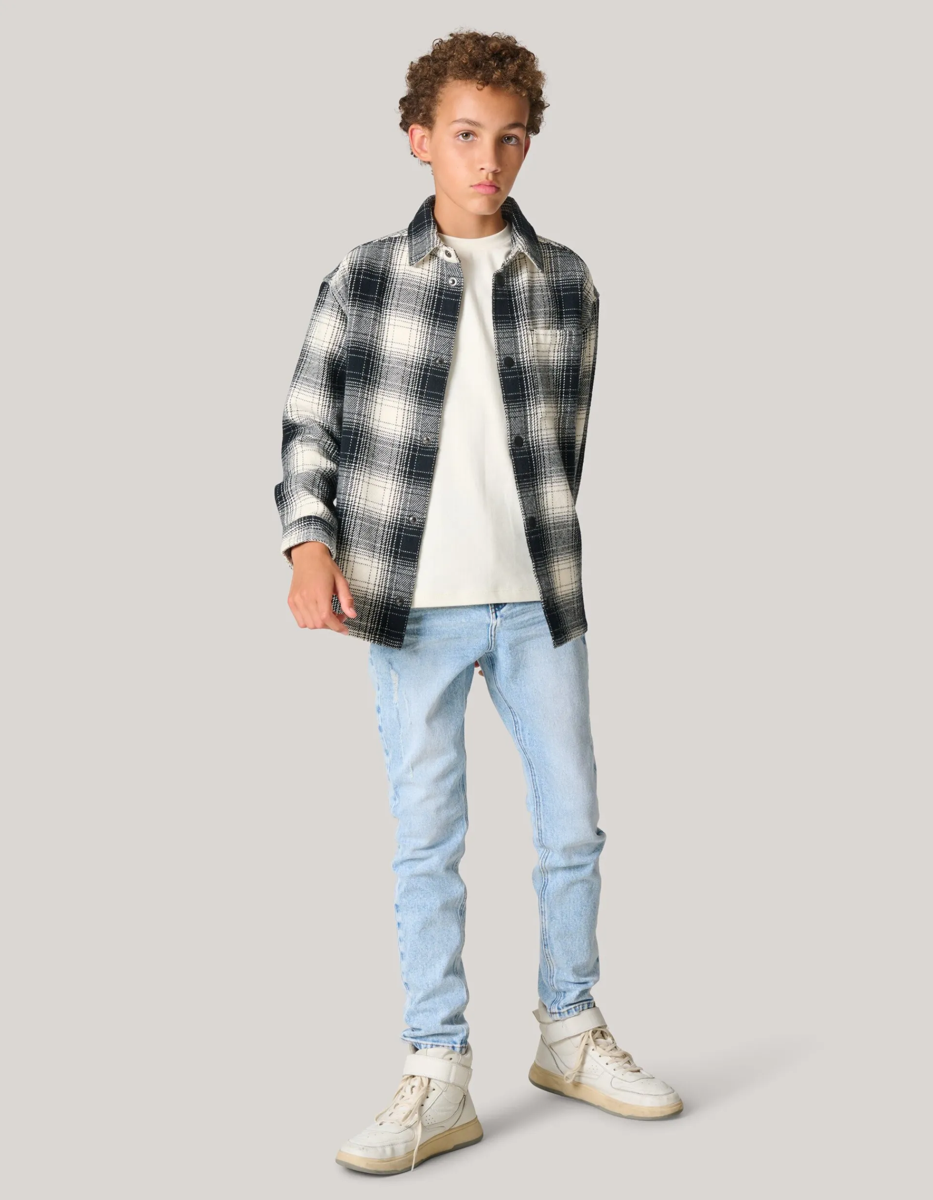 Shoeby Geblokt Jack Zwart/Gebroken Wit< Jacks