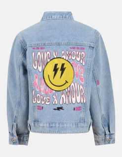Shoeby Geborduurd Denim Jack Bleached< Jacks