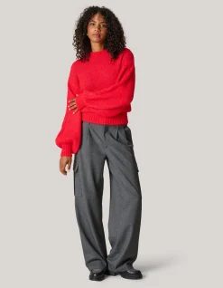 Shoeby Gebreide Trui Rood<DAMES Truien En Sweaters