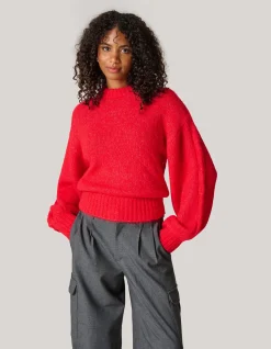 Shoeby Gebreide Trui Rood<DAMES Truien En Sweaters