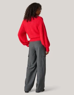 Shoeby Gebreide Trui Rood<DAMES Truien En Sweaters