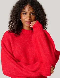 Shoeby Gebreide Trui Rood<DAMES Truien En Sweaters