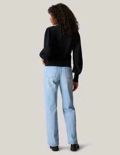 Shoeby Gebreide V-hals Trui Zwart<DAMES Truien En Sweaters
