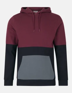 Shoeby Gekleurde Contrast Hoodie Zwart<Heren Truien En Sweaters