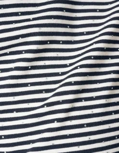 Shoeby Gestreept Strass T-shirt Zwart/Wit< T-Shirts