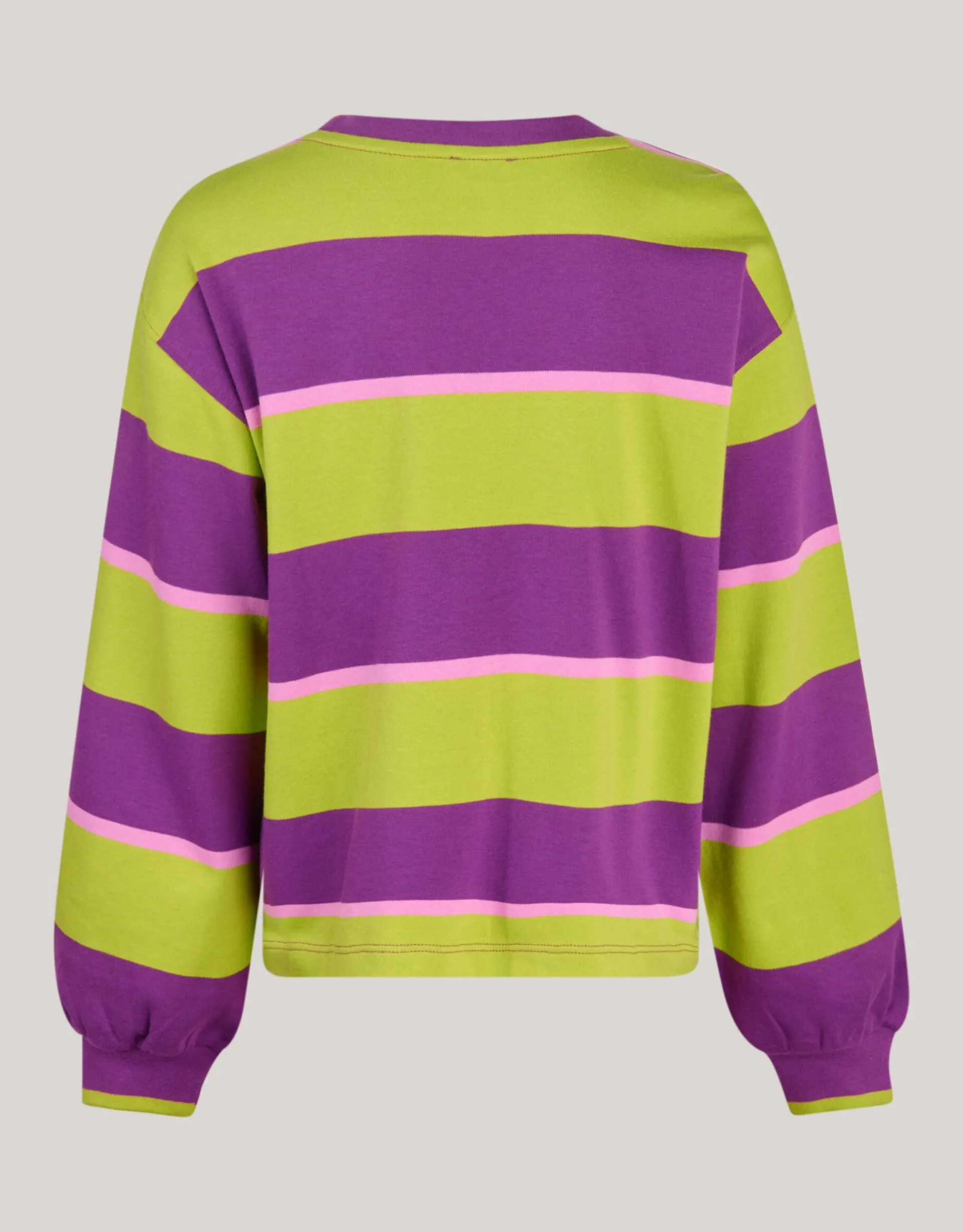 Shoeby Gestreepte Longsleeve Paars< Tops Lange Mouw