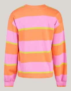Shoeby Gestreepte Longsleeve Roze< Tops Lange Mouw