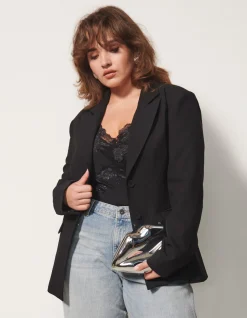 Shoeby Getailleerde Blazer Zwart By Fred<DAMES Blazers