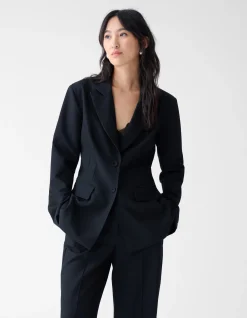 Shoeby Getailleerde Blazer Zwart By Fred<DAMES Blazers