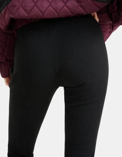 Shoeby Glitter Legging Zwart<DAMES Broeken