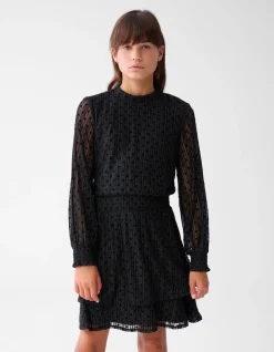 Shoeby Glitter Mesh Jurk Zwart< Jurken