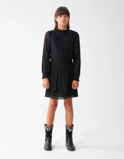 Shoeby Glitter Mesh Jurk Zwart< Jurken