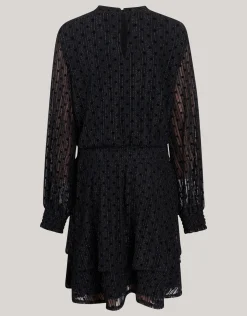 Shoeby Glitter Mesh Jurk Zwart< Jurken
