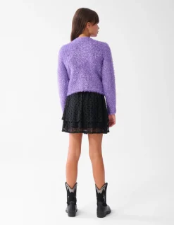 Shoeby Glitter Mesh Rok Zwart< Rokken