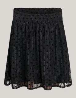 Shoeby Glitter Mesh Rok Zwart< Rokken