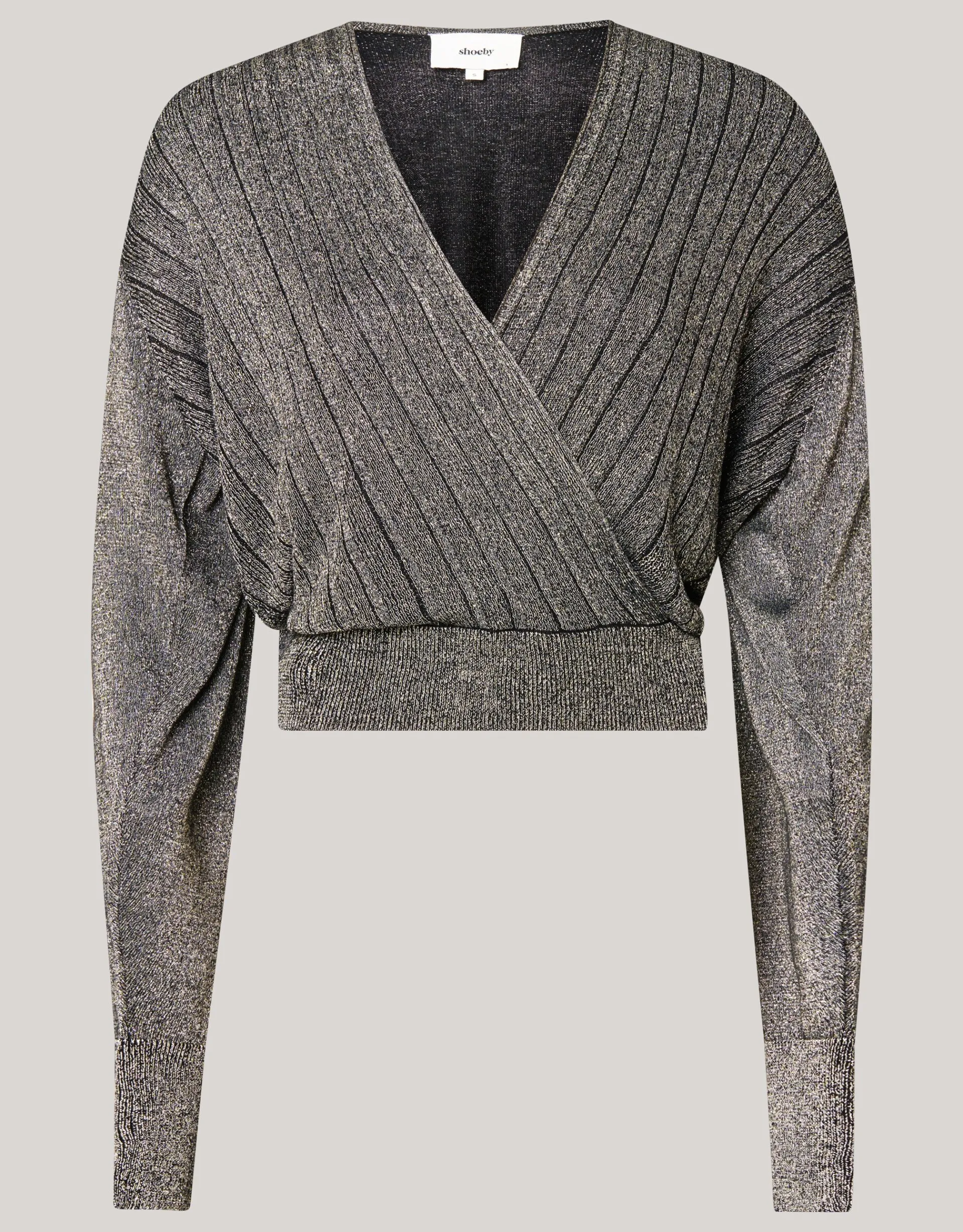 Shoeby Glitter Overslag Trui Goud<DAMES Truien En Sweaters