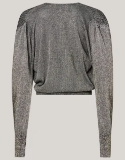 Shoeby Glitter Overslag Trui Goud<DAMES Truien En Sweaters