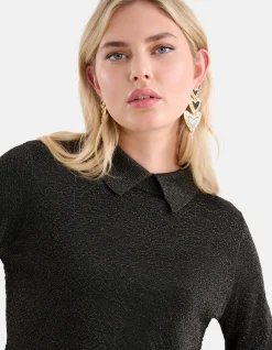 Shoeby Glitter Trui Zwart<DAMES Truien En Sweaters