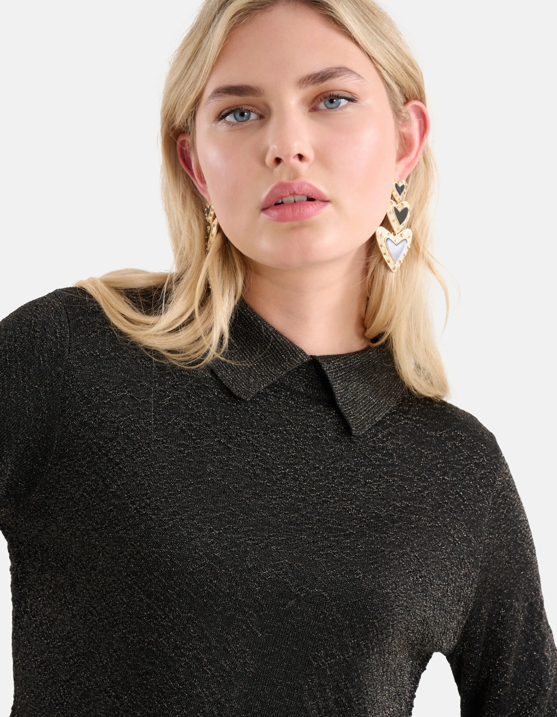 Shoeby Glitter Trui Zwart<DAMES Truien En Sweaters