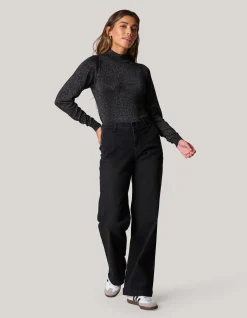 Shoeby Glitter Trui Zwart<DAMES Truien En Sweaters