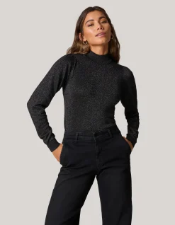 Shoeby Glitter Trui Zwart<DAMES Truien En Sweaters