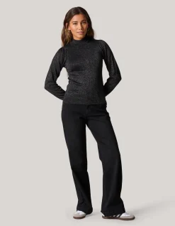 Shoeby Glitter Trui Zwart<DAMES Truien En Sweaters