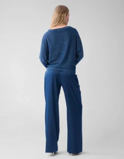 Shoeby Glitter Vleermuismouwen Trui Blauw<DAMES Truien En Sweaters
