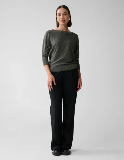 Shoeby Glitter Vleermuismouwen Trui Goud<DAMES Truien En Sweaters