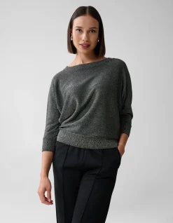 Shoeby Glitter Vleermuismouwen Trui Goud<DAMES Truien En Sweaters