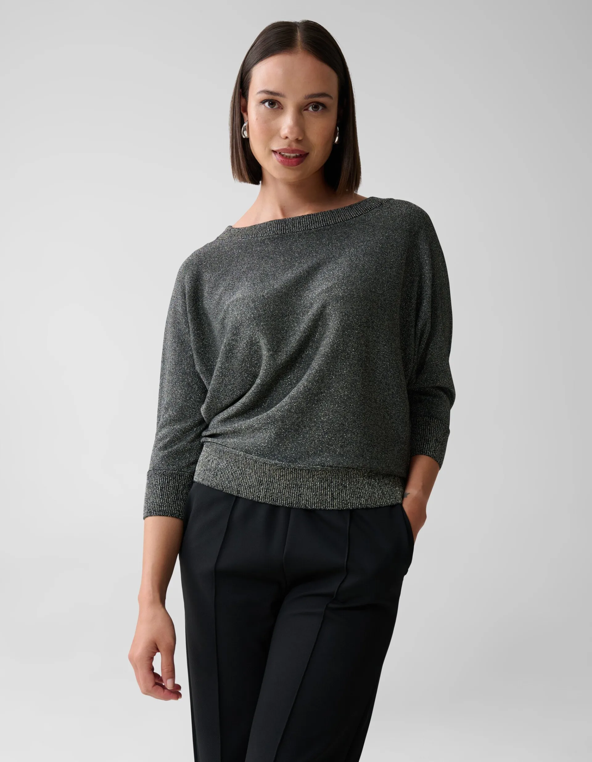 Shoeby Glitter Vleermuismouwen Trui Goud<DAMES Truien En Sweaters