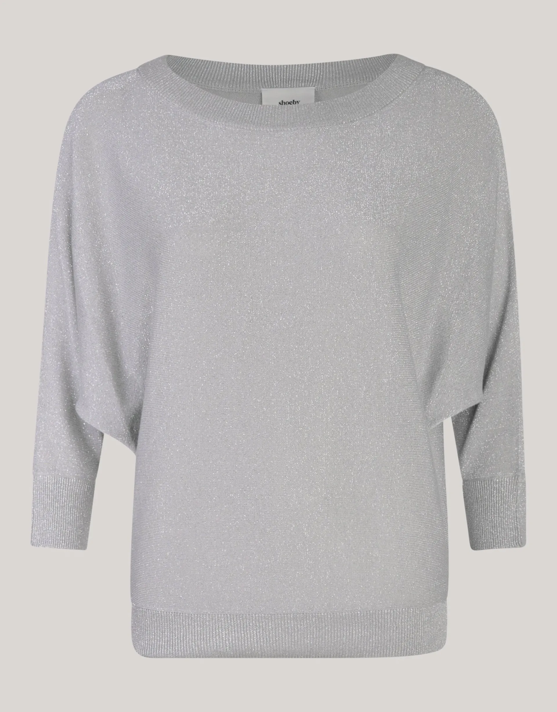 Shoeby Glitter Vleermuismouwen Trui Lichtgrijs<DAMES Truien En Sweaters