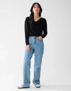 Shoeby Glitter Waterval Top Zwart<DAMES Tops