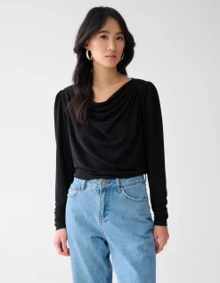 Shoeby Glitter Waterval Top Zwart<DAMES Tops